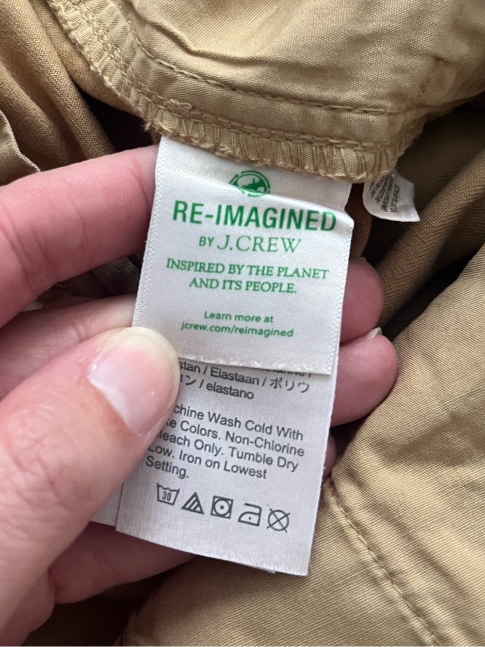 J. Crew Tan 10" Bermuda Stretch Chino Short Size 4 Summer H5826 - Picture 6 of 14